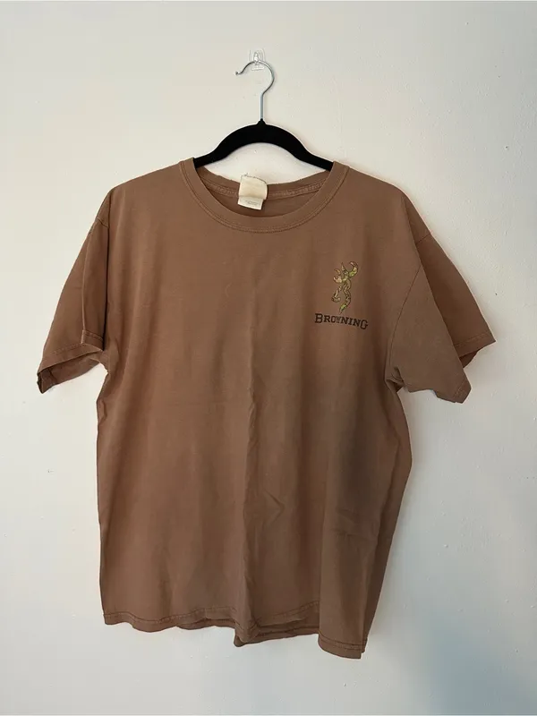 Brown Short-Sleeve Women's Crewneck Tee - Image 2