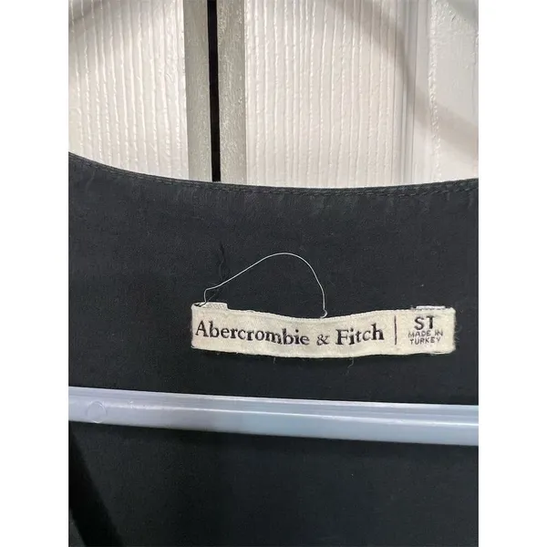 Abercrombie & Fitch Women's Black Tiered Midi Dress Size S Casual - Image 6