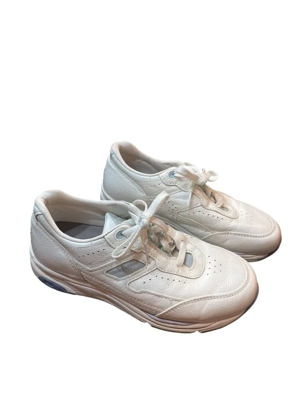 SAS Tripad Walk for Life wms white blue low leather sneakers sz 8W SKU 10-334 - Image 14