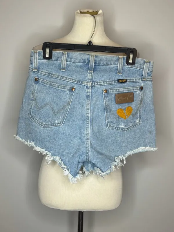 Wrangler - Blue Denim Shorts - Image 2