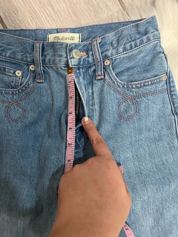Madewell Straight-Leg Blue Denim Jeans - Image 4