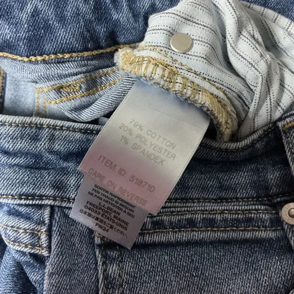 LL Bean Classic Fit Gorpcore Granola Girl Denim Jeans Womens 4 Med Wash 518710‎ - Image 5