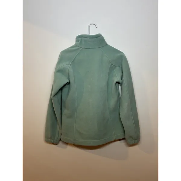 Columbia Benton Springs Womens Sz Small Light Blue Full Zip Fleece Jacket - Image 5