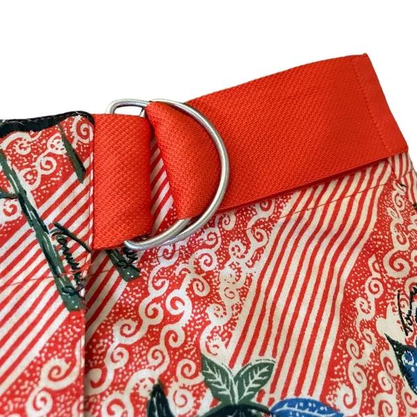 Tommy Hilfiger Vintage Orange Boho Hippie Western Cottagecore Floral Wrap Skirt - Image 4