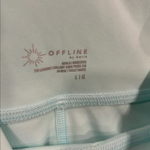 Aerie Light Blue Leggings - Image 2