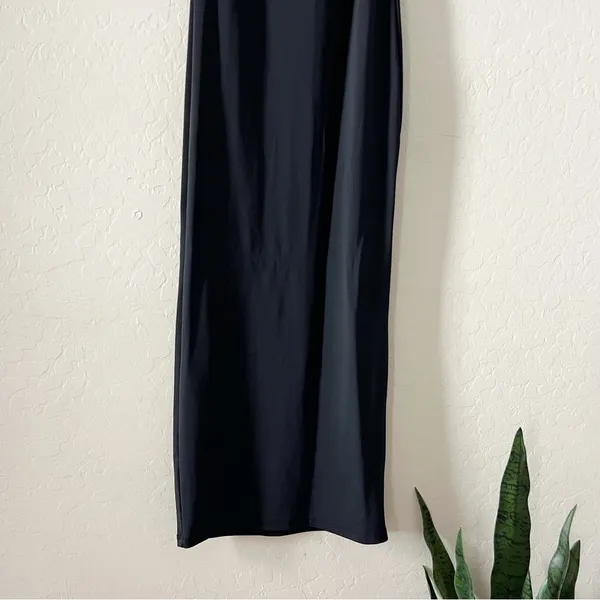 Zara Sleek Black Cowl Neck Maxi Dress - Image 4