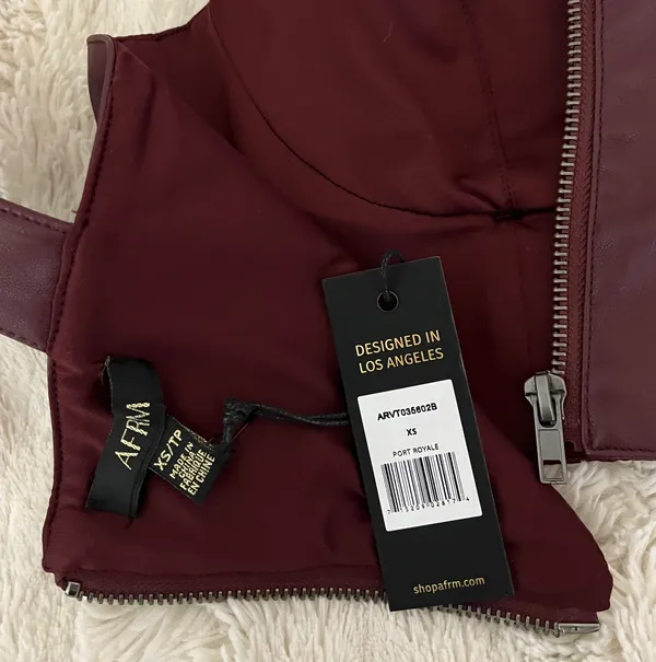Revolve AFRM Koa Vegan Leather Top - Image 7