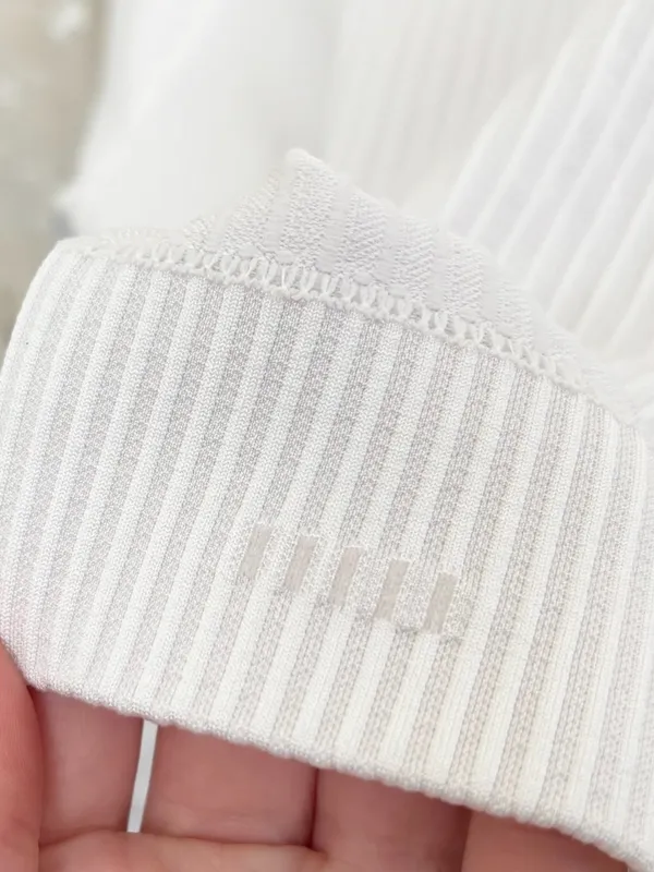Lululemon Rest Less Cropped Half Zip, Rib White - Image 6