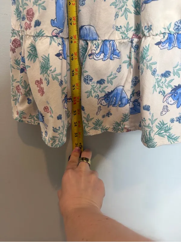 Her Universe Disney Eeyore Floral Smock Dress XS BoxLunch Winnie Pooh - Image 8