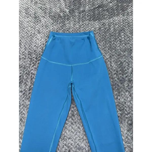 Lululemon Womens Wunder Train Hawaiian Blue HR Tight Pockets Size 0 - Image 2