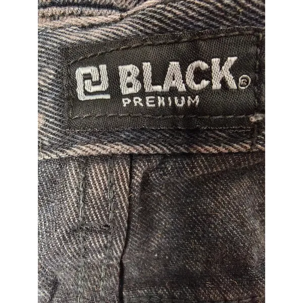 Mens Black Premium Skinny Jeans Black Pink Size 32x32 - Image 5