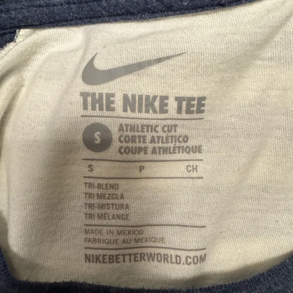 2055 | Nike Penn State Nittany Lions‎ Raglan 3/4 Sleeve Tee White Navy Womens S - Image 5