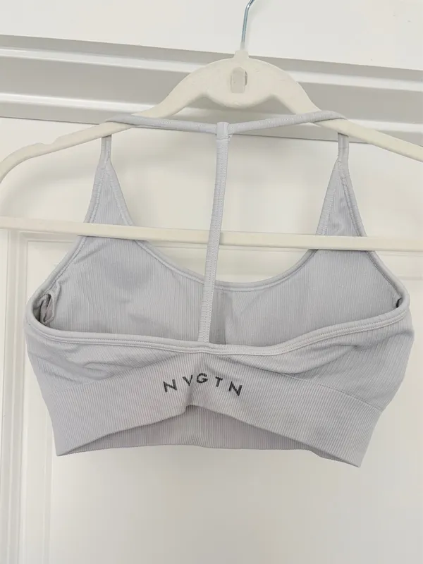White NVGTN Sports Bra - Image 2