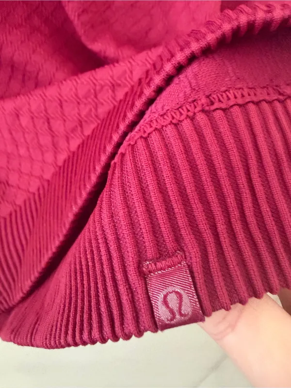 Lululemon Rest Less 1/2 Zip Star Ruby Long Sleeve Top - Image 7
