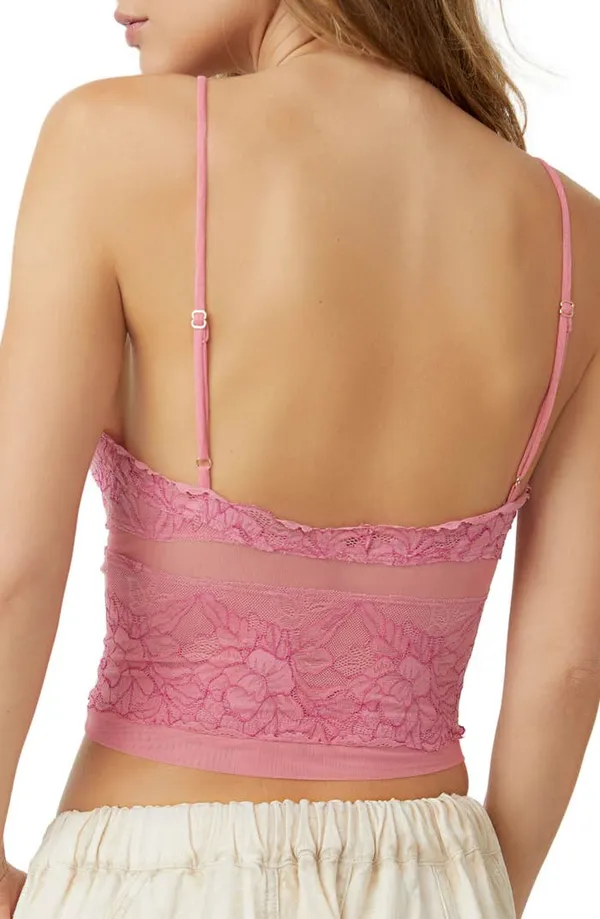 Free People Intimately | Double Date Embroidered Mesh Crop Camisole - Image 3