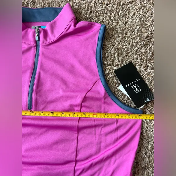 NWT PGA TOUR Women's Sl Colorblock Dress Sz L - Image 10