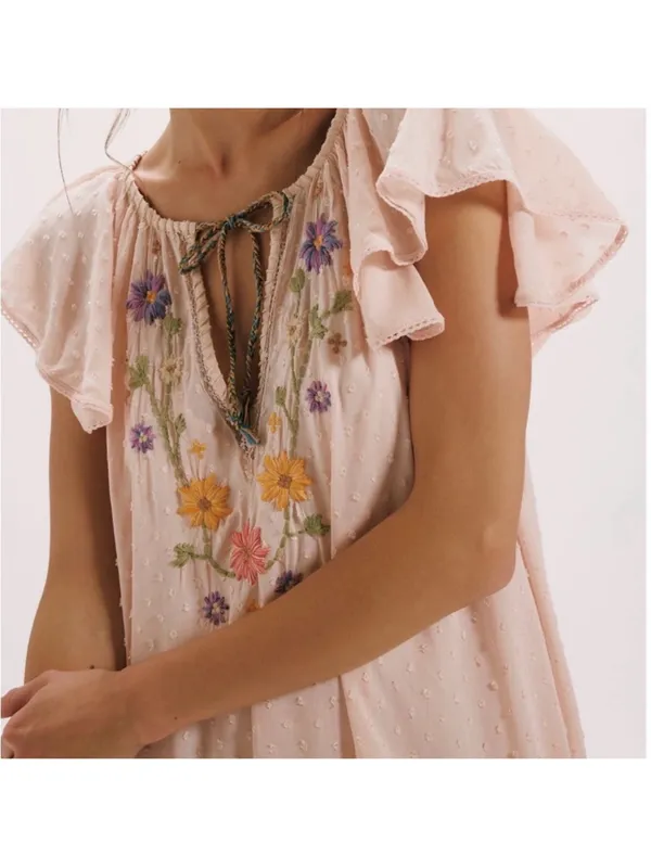Free People Savannah Rose Midi Dress size small - Image 3