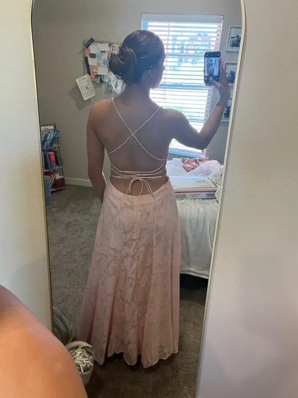 Pink bridesmaid dress Size L - Image 2