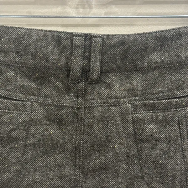 VTG Y2K American Eagle Green Tweed Wool-Blend Low-Rise Mini‎ Skirt Preppy Medium - Image 8