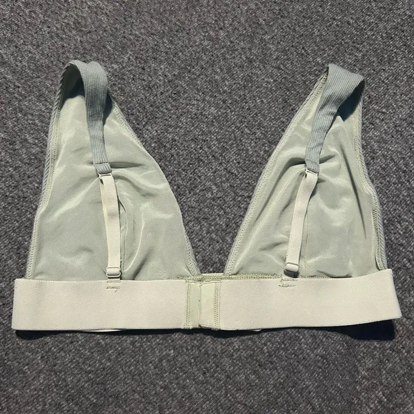 Skims Rib Plunge Bralette Size XL Mineral Green *SEE MEASUREMENTS* - Image 2