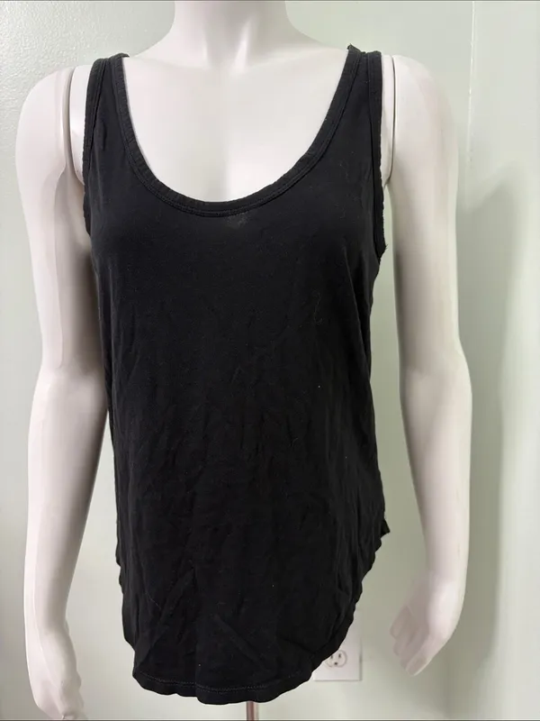Quince Black Women's Tank Top Small - Image 2