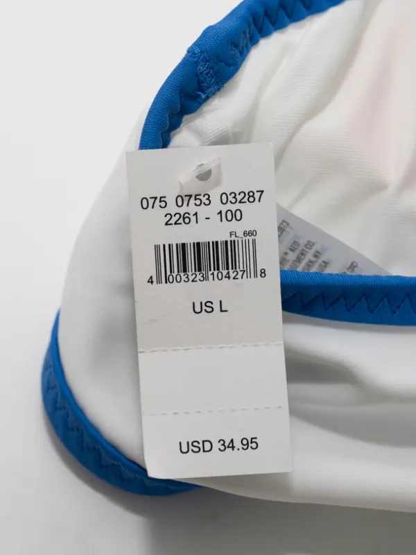Aerie - White Contrast Trim Triangle Bikini Swim Top - Image 5