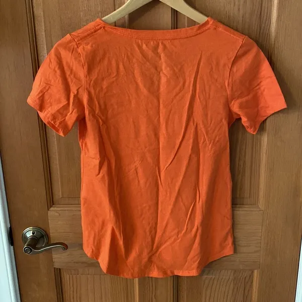 Clemson T-Shirt XS Orange Short Sleeve Football Fan Top New with tags - Image 2