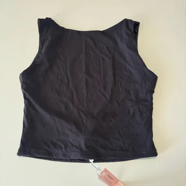 Boutique Qinsen Women's Sexy Open Back High Neck Cropped Top - Image 3