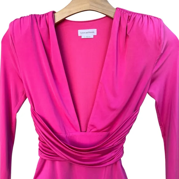 Lovers + Friends Anya Long Sleeve Pink Bodysuit Women’s X-Small - Image 6
