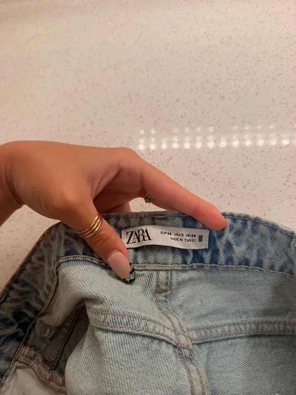 ZARA Jeans Straight-Leg Light Wash - Image 4