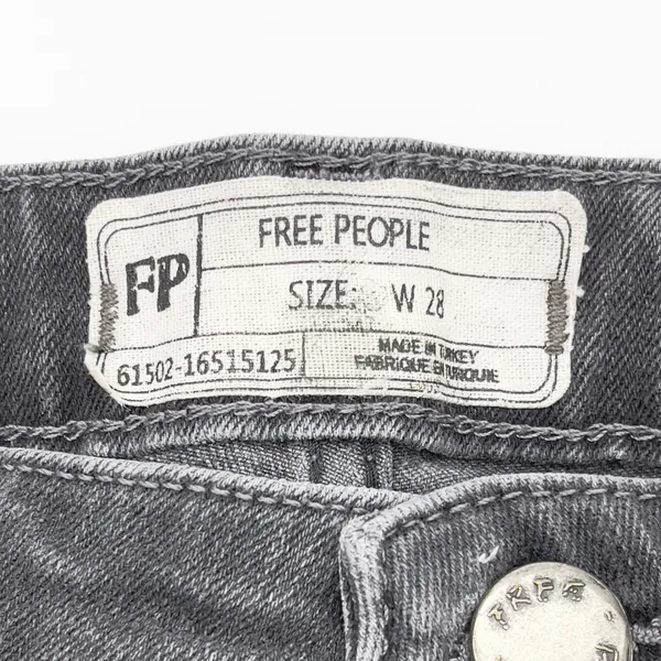 Free‎ People Jeans Womens 28 Straight Crop Street Modern Edgy Grunge OB714973B - Image 5