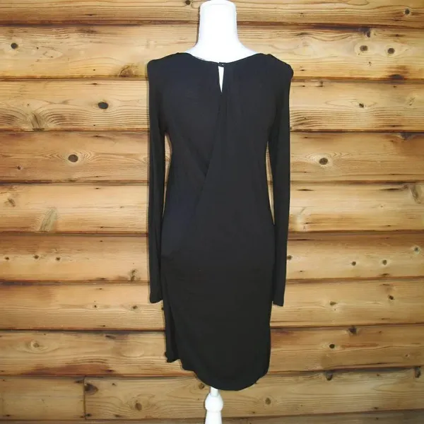 Reiss Black Jersey Dress  - Image 2
