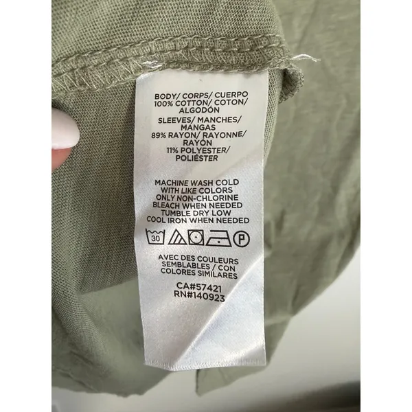 Loft Sage Flutter sleeve tee size small - Image 4