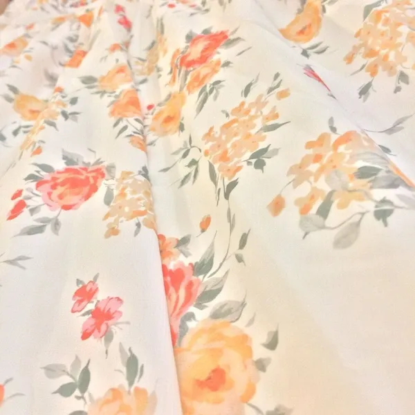 Scarlet Darkness maxi dress white orange florals small - Image 2
