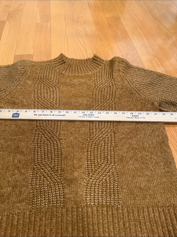 Loft outlet mustard brown mock neck sweater size xlarge . - Image 2