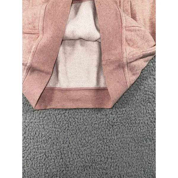 Nike Hoodie Women XS High Neck Pink Heathered‎ Pullover - Image 5
