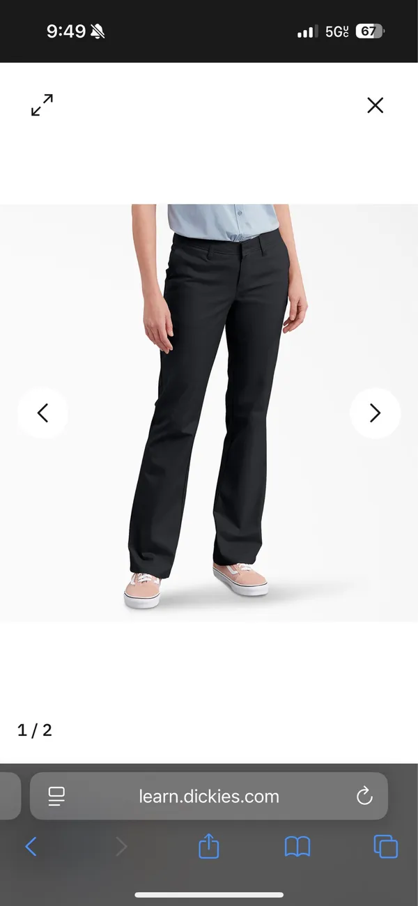 Dickies Flare Low-Rise Pants - Image 2