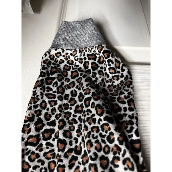 Secret Treasures Womens Leopard Print Pajama Jogger Pants Grey Tan Size M 8-10‎ - Image 6