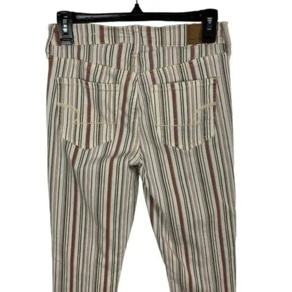American Eagle Jeggings Jeans‎ 4 Striped Stretch High Rise Casual Chic - Image 6