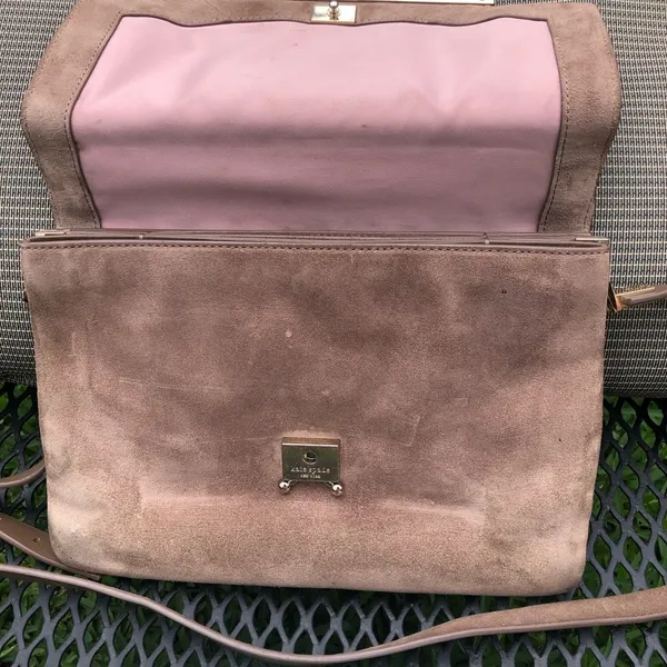 Kate Spade Brenton Madison Avenue Peach Court Tan Cross Body Purse - Image 4
