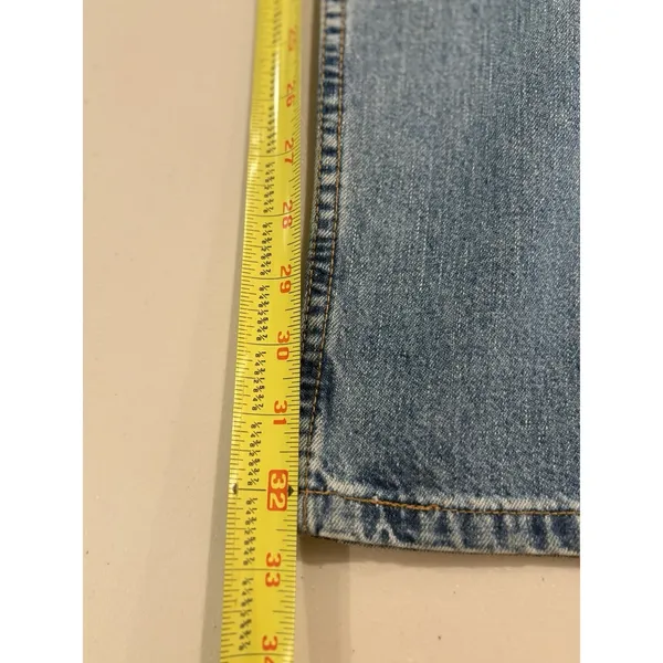 Vintage 90s Levi's 965 Wide Leg Jeans Made in USA Size 5 Long - Image 16