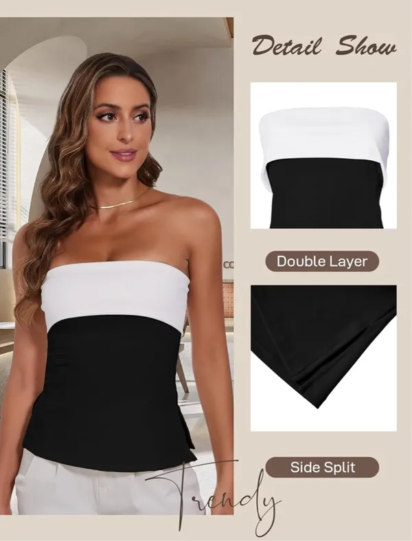 Tube Top Black Size M - Image 2