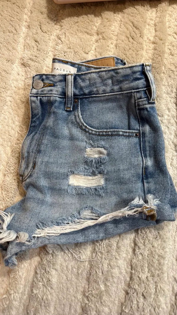 Pacsun High Rise Jean Shorts - Image 2