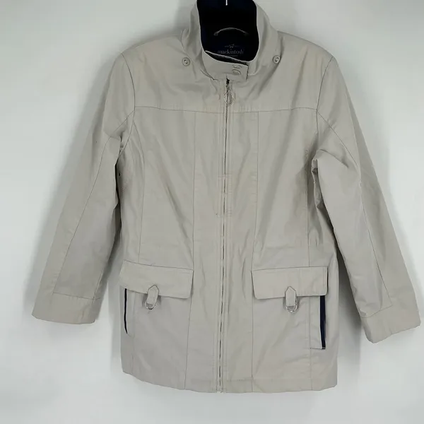 Mackintosh‎ Beige Jacket Women's Size M Outerwear Rain Coat Chore Barn Jacket - Image 3