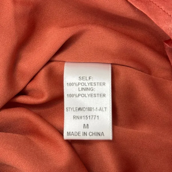 Altar'd State Womens Cowl Neck Satin Cami Mini Dress Salmon Slip Size Medium - Image 6