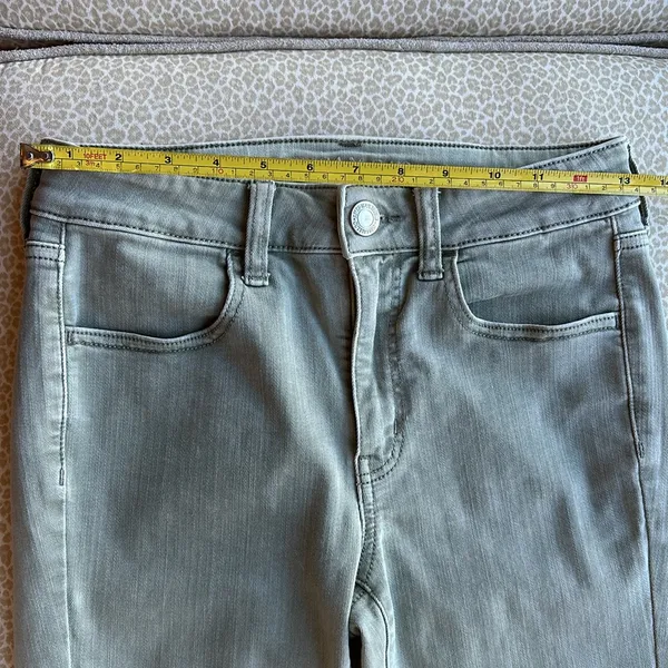 American Eagle Green Next Level Stretch Hi-Rise Jegging size 4 - Image 5