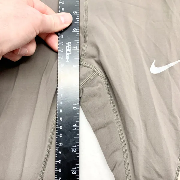 Nike‎ Dri-FIT Colorblock Leggings Womens Size XS Brown Tan Yoga Activewear Nylon - Image 3