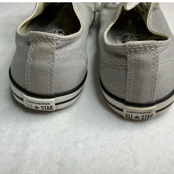 Converse‎ Chuck Taylor All Star Dainty Ox Grey Canvas Sneakers Women 7 - Image 9