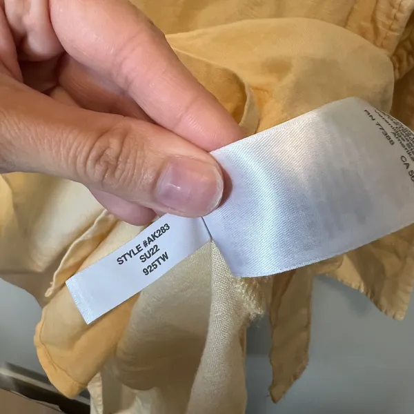 J. Crew Linen Cotton Blend Button Down Beach Shirt Dress Pale Yellow Women's M - Image 7