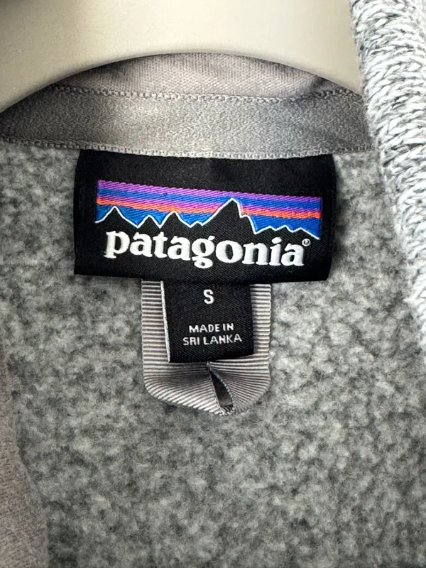Patagonia Gray Marked Better Sweater Full Zip Fleece Jacket Size Small - Image 6
